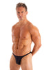 mens seamless tiny bikini swimsuit brief skinz swimwear in Black; Mens Seamless Pouch Bikini Swimsuit in Black 2; Mens Seamless Pouch Bikini Swimsuit in Black 3