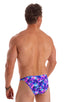 mens seamless tiny bikini swimsuit brief skinz swimwear in Painted Leaves; Mens Seamless Pouch Bikini Swimsuit in Painted Leaves 2; Mens Seamless Pouch Bikini S