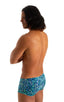 mens swimwear extreme low square cut swimsuit boxer trunks by skinz swimwear in Liquid Leopard; Extreme Low Square Cut Swim Trunks in Liquid Leopard 2; Extreme