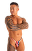 Mens Micro String Bikini Swimsuit in American Stars and Stripes .1; Mens Micro String Bikini Swimsuit in American Stars and Stripes .2; Mens Micro String Bikini