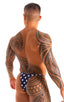 Mens Micro String Bikini Swimsuit in American Stars and Stripes .1; Mens Micro String Bikini Swimsuit in American Stars and Stripes .2; Mens Micro String Bikini