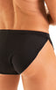mens sexy swimsuit bikini cover up split shorts in see through Black Peep Show; Swimsuit Cover Up Split Running Shorts in Black Peep Show, Rear View; Swimsuit C