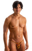 best seller mens sexy swimwear micro bikini golden leopard skinz swimsuit; Sunseeker Micro Pouch Half Back Bikini in Golden Leopard 2; Sunseeker Micro Pouch Hal