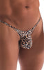 mens 2023 best seller tanning swimsuit cheeta print bikini swimwear; Sunseeker Micro Pouch Half Back Bikini in Super ThinSKINZ Cheeta, Rear View; Sunseeker Micr