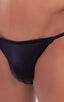 mens super low brazilian bikini in black skinz man swimsuit; Super Low Brazilian Bikini in Black tricot-nylon-lycra, Rear View; Super Low Brazilian Bikini in Bl