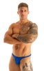 Mens Classic Brazilian Bikini Swimsuit in Imperial Blue 1; Mens Classic Brazilian Bikini Swimsuit in Imperial Blue 2; Mens Classic Brazilian Bikini Swimsuit in
