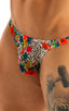 mens sexy swimwear brazilian bikini skinz international swimsuit brief in sheer Hibiscus on Mesh; Mens Classic Brazilian Bikini Swimsuit in Hibiscus on Mesh 2;