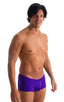 Fitted Pouch - Boxer - Swim Trunks in Royal Purple 1; Fitted Pouch - Boxer - Swim Trunks in Royal Purple 2; Fitted Pouch - Boxer - Swim Trunks in Royal Purple 3