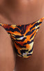 mens sexy g string swimsuit micro thong swimwear in sheer Wild Tiger; Y Back G String Thong in Super ThinSKINZ Wild Tiger 2; Y Back G String Thong in Super Thin