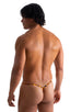 mens sexy g string swimsuit micro thong swimwear in Golden Leopard; Y Back G String Thong in Golden Leopard 2; Y Back G String Thong in Golden Leopard 3; Y Back
