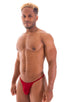 mens sexy g string swimsuit micro thong swimwear in Ruby Red; Y Back G String Thong in Ruby Red 2; Y Back G String Thong in Ruby Red 3; Y Back G String Thong in