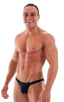 mens micro pouch bikini swimsuit in Black; Mens Micro Pouch Bikini Swimsuit in Black tricot-nylon-lycra 2; Mens Micro Pouch Bikini Swimsuit in Black tricot-nylo