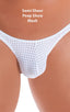 mens micro pouch bikini swimsuit in Semi Sheer White peep Show; Mens Micro Pouch Bikini Swimsuit in Semi Sheer White peep Show 2; Mens Micro Pouch Bikini Swimsu