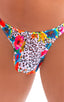 mens micro pouch bikini swimsuit in Semi Sheer Hibiscus Print on Mesh; Mens Micro Pouch Bikini Swimsuit in Semi Sheer Hibiscus Print on Mesh 2; Mens Micro Pouch