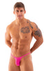 best seller mens sexy swimwear micro bikini barbie hot pink fuchsia skinz swimsuit; Sunseeker Micro Pouch Half Back Bikini in Fuchsia 2; Sunseeker Micro Pouch H