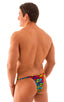 mens best seller sexy micro bikini swimsuit in swimwear fabric Tan Through Technicolor; Sunseeker Micro Pouch Half Back Bikini in Tan Through Technicolor, Rear