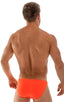 Bikini-Brief Swimsuit in Blazing Orange, Front View; Bikini-Brief Swimsuit in Blazing Orange, Rear View; Bikini Brief Swimsuit in Blazing Orange 4; Special Orde