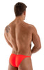 Fitted Pouch - Puckered Back - Bikini in Blazing Orange 1; Fitted Pouch - Puckered Back - Bikini in Blazing Orange 2; Fitted Pouch - Puckered Back - Bikini in B