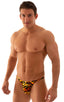 mens best seller sexy bikini swimsuit skinz swimwear in sheer wild tiger; Super Low Brazilian Bikini in Super Thin Skinz Wild Tiger 2; Super Low Brazilian Bikin