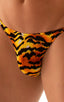 mens best seller sexy bikini swimsuit skinz swimwear in sheer wild tiger; Super Low Brazilian Bikini in Super Thin Skinz Wild Tiger 2; Super Low Brazilian Bikin