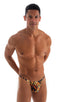 mens smooth pouch string side t back thong sexy swimsuit bikini in sheer Wild Tiger; Smooth Pouch Skinny Sides Swim Thong in Super ThinSKINZ Wild Tiger 2; Smoot