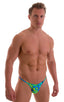 Super Low Brazilian Bikini in Tahitian Rainforest, Front View; Super Low Brazilian Bikini in Tahitian Rainforest, Rear Alternative; Super Low Brazilian Bikini i
