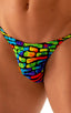 mens super low brazilian bikini in tan through technicolor skinz man swimsuit; Super Low Brazilian Bikini in Tan Through Technicolor, Rear View; Super Low Brazi