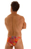 Smooth Front Bikini in Tan Through Orange Jungle, Front View; Smooth Front Bikini in Tan Through Orange Jungle, Rear View; Smooth Front Bikini in Tan Through Or