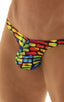 Tanga Cheekini Bikini in Tan Through Technicolor, Front View; Tanga Cheekini Bikini in Tan Through Technicolor, Rear View; Tanga Cheekini Bikini in Tan Through