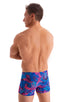 mens swimwear square cut boxer style swimsuit in Tan Through Bora Bora 1; Square Cut Seamless Swim Trunks in Tan Through Bora Bora 2; Square Cut Seamless Swim T