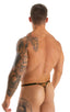 mens micro thong swimsuit tanga skinz t back bathing suit in Semi Sheer Camo Print on Mesh ; Mens Thong Swimsuit - Bravura Pouch in Semi Sheer Camo Print on Me