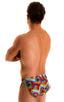 Swimsuit Cover Up Split Running Shorts in Classic Tie Dye, Front View; Swimsuit Cover Up Split Running Shorts in Classic Tie Dye 2; Special Order Notice; Swimsu