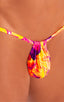 Mens Micro Adjustable G String Swimsuit in Tahitian Sunset 1; Mens Micro Adjustable G String Swimsuit in Tahitian Sunset 2; Mens Micro Adjustable G String Swims