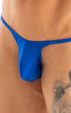 most popular mens sexy micro string bikini swimsuit by skinz swimwear in imperial blue; Sunseeker Micro Pouch Half Back Bikini in Imperial Blue 2; Sunseeker Mic