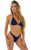 Classic Triangle Top in Navy Blue 1; Classic Triangle Top in Navy Blue 3; Classic Triangle Top in Navy Blue 4; Classic Triangle Top in Navy Blue, Front View; Cl