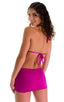 Micro Mini Skirt in Magenta, Front View; Micro Mini Skirt in Magenta, Rear View; Micro Mini Skirt in Magenta, Front Alternative; Micro Mini Skirt in Magenta, Re