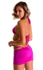 Micro Mini Skirt in Magenta, Front View; Micro Mini Skirt in Magenta, Rear View; Micro Mini Skirt in Magenta, Front Alternative; Micro Mini Skirt in Magenta, Re