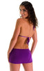 Micro Mini Skirt in ThinSKINZ Grape, Front View; Micro Mini Skirt in ThinSKINZ Grape, Rear View; Micro Mini Skirt in ThinSKINZ Grape, Front Alternative; Special