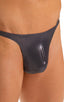T Back Thong Swimsuit in Black Ice, Front View; T Back Thong Swimsuit in Black Ice, Rear View; T Back Thong Swimsuit in Black Ice, Front Alternative; T Back Tho