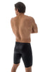 Swim-Dive Competition Watersports Shorts in Wet Look Black, Front View; Swim-Dive Competition Watersports Shorts in Wet Look Black, Rear View; Swim-Dive Competi