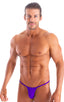 Mens G String Swim Thong in Royal Purple; Smooth Front Bikini in Royal Purple 2; Smooth Front Bikini in Royal Purple 3; Smooth Front Bikini in Royal Purple 4