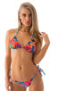 Classic Triangle Top in Tan Through Tahitian, Front View; Classic Triangle Top in Tan Through Tahitian, Rear View; Classic Triangle Top in Tan Through Tahitian,