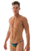 Super Low Brazilian Bikini in Tan Through RaveUp, Front View; Super Low Brazilian Bikini in Tan Through RaveUp, Rear View; Super Low Brazilian Bikini in Tan Thr