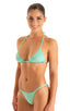 Womens Scrunchie Brazilian Bikini Bottom in Aquamarine 1; Womens Scrunchie Brazilian Bikini Bottom in Aquamarine 2; Womens Scrunchie Brazilian Bikini Bottom in