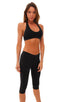Womens Sport Halter Top in Black Cotton-Lycra, Front View; Womens Sport Halter Top in Black Cotton-Lycra, Rear View; Sport Halter Top in Black Cotton-Lycra 80;