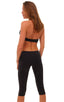 Womens Sport Halter Top in Black Cotton-Lycra, Front View; Womens Sport Halter Top in Black Cotton-Lycra, Rear View; Sport Halter Top in Black Cotton-Lycra 80;