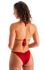 womens sexy swimsuit scunchie butt brazilian bikini puckered swimwear in Ruby Red; Brazilian Pucker Butt Bikini Bottom in Ruby Red 2; Brazilian Pucker Butt Biki