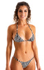 womens sexy swimsuit scunchie butt brazilian bikini puckered swimwear in Mini Zebra; Brazilian Pucker Butt Bikini Bottom in Mini Zebra 2; Brazilian Pucker Butt