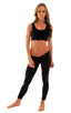 Crop Tank Top in Black Cotton Lycra, Front View; Crop Tank Top in Black Cotton Lycra, Rear View; Crop Tank Top in Black Cotton Lycra, Front Alternative; Special
