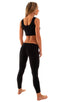 Crop Tank Top in Black Cotton Lycra, Front View; Crop Tank Top in Black Cotton Lycra, Rear View; Crop Tank Top in Black Cotton Lycra, Front Alternative; Special